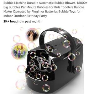 Bubble Machine w/ batteries